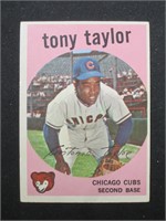 1959 TOPPS #62 TONY TAYLOR CHICAGO CUBS