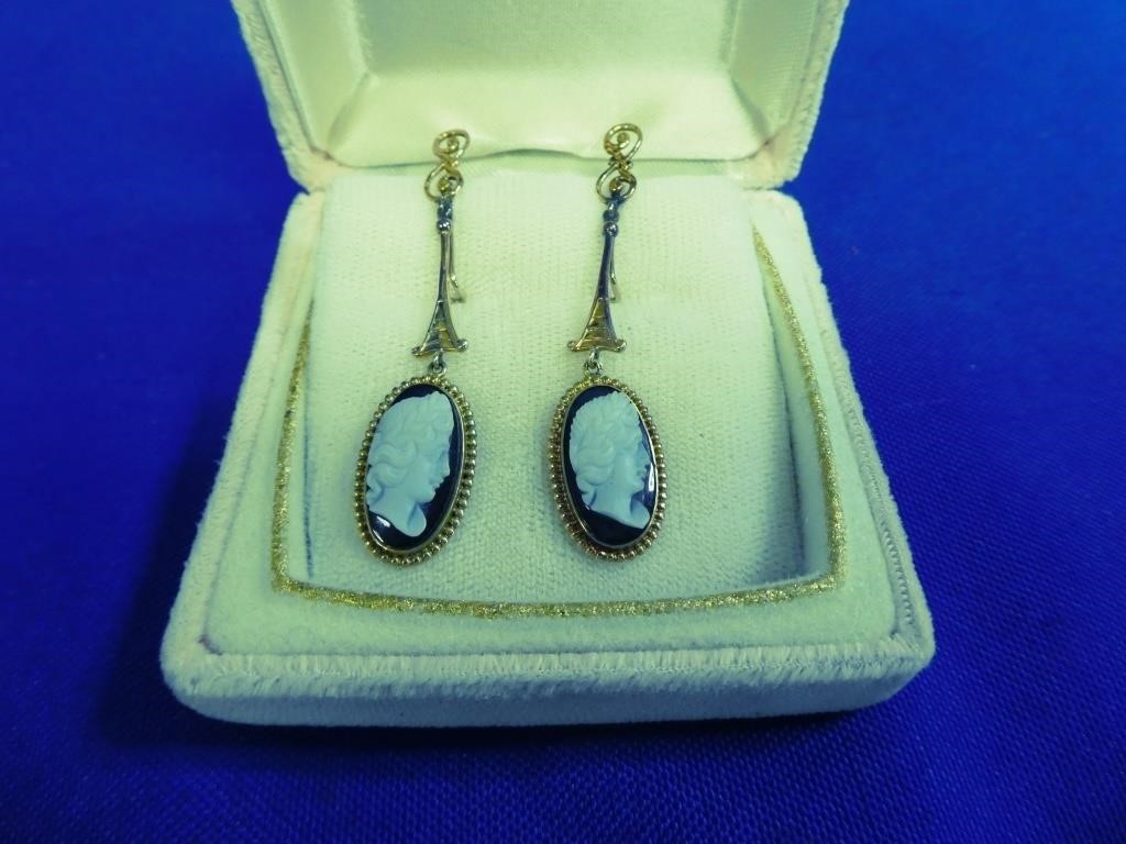 Cameo 2" Drop Earrings