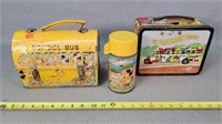 School Bus Dome & The Partridge Family Lunchboxes