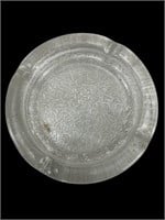 MCM Large Clear Cut Crackle Heavy Ashtray