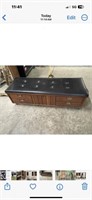 Cedar chest with padded seat