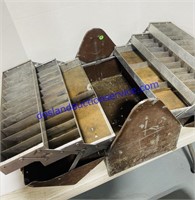 Vintage 6-Tray Empty Tackle Box