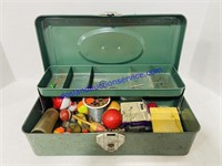 Vintage Green 1-Tray Tackle Box, Tackle Included