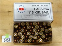 9mm Luger 115gr Rnds 50ct