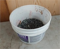¼ pail of roofing nails