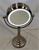 Vintage Double sided Magnifying lighted Mirror