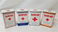4 Band-Aid Boxes w band-aids