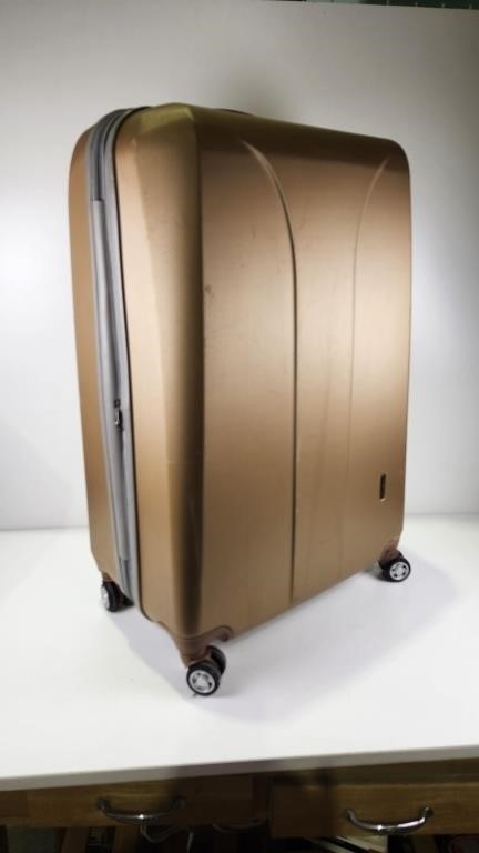 Samsonite Hard Shell Gold Suitcase 4 Rollers 19.5"