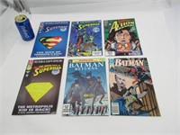 6 comics book Superman, Batman