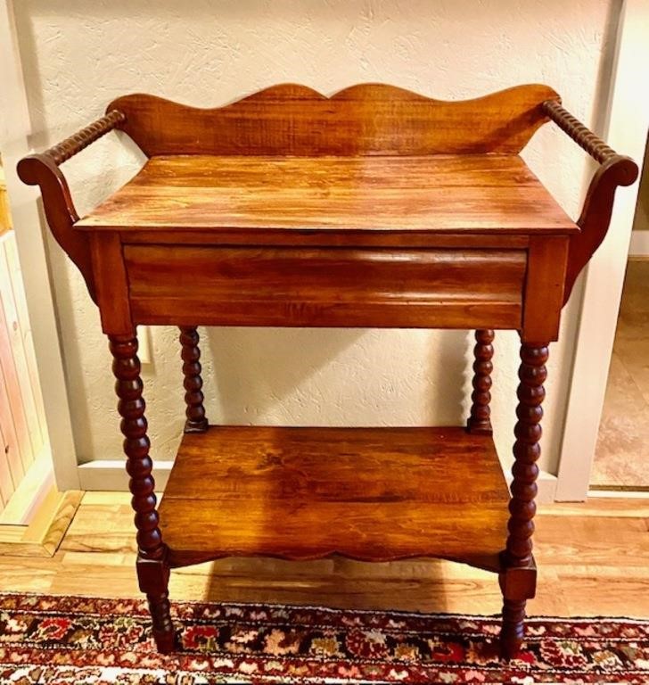 Antique Washstand w/Ogee Drawer