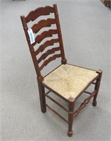 Ladder back cane seat chair