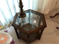 5 Sided Glass End Table