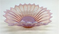13x8 Fostoria Pink Opalescent Glass Bowl