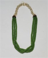 Vintage Plastic Triple Strand Necklace