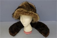 Fur hat and stole