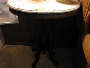Marble top Victorian table