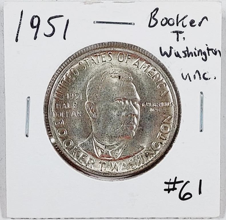 1951  Booker T. Washungton Comm Half Dollar  Unc