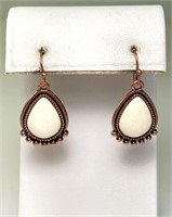 Alpaca Tiebetan Silver/Copper Earrings 5 Grams