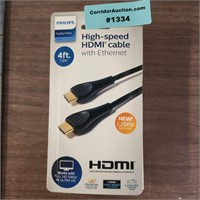 Philips 4ft 4k HDMI Cable