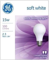 GE Lighting 97491 15 Watt Soft White Standard