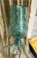 Hand Bowl Large Glass Footed Vase