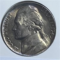 1945P Jefferson Nickels