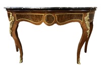 Louis XV Style Center Table with Marble Top