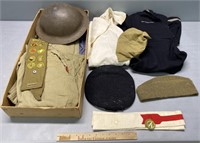 Boy Scouts Uniform & Steel Helmet
