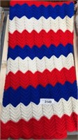 Crocheted quilt