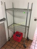 2 Tier Mobile Metro Rack - 30 x 18 x 60