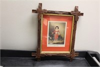 A Framed Print "The Red Boy"