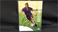 Autographed Kristine Lily Soccer card