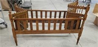 Vintage Baby Crib on wheels