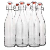 Flip Top Glass Bottle [1 Liter / 33 fl. oz.] [Pack