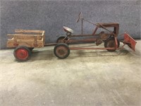 Antique Tractor with Wagon