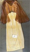 1970's Chiffon Overlay Dress 7/8