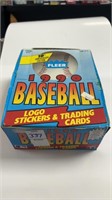 1990 Fleer Baseball Wax Box New