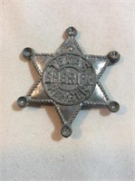 Metal Texas Ranger sheriff badge