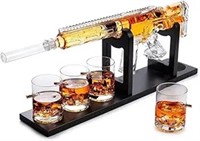 Gifts For Men Dad, Whiskey Decanter Set - Gun Ar