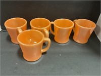 Five fire king mugs