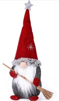 (New) Standing Santa with Broom Christmas Dwarf
