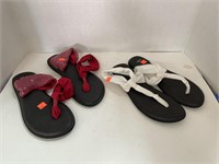 2 Pairs - Sanuk Sandals (Size 10)
