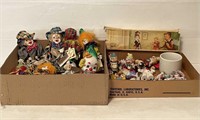 (2) Tray Lots Clown Collectibles