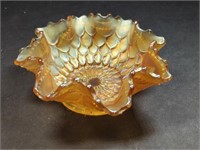 Vintage FENTON Marigold Carnival Glass Bowl