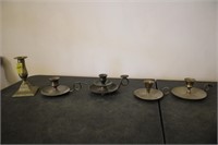 Brass candle holders