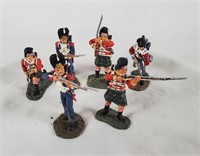 6 Britain Cast Metal Army Rifleman Figures