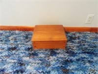 Wood Box w/Divider 12.75w x 9.75d x 5.75T