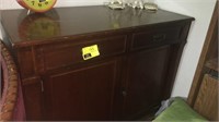 Expanding Table Cabinet with contents