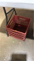 Plastic milk crate