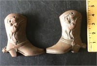 Cast iron cowboy boots